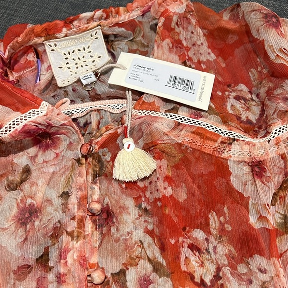 NWT Jonny Was, Yours Truly Silk Blouse XS - Picture 4 of 4